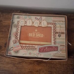 Red Shed Friends Picture Frame